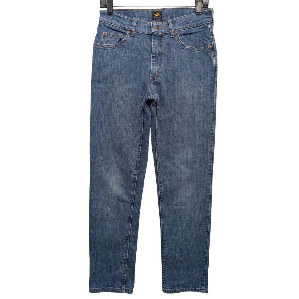 Lee Regular Fit Jeans Mens 30x32(29x30) Blue Medium Wash Straight Leg Denim